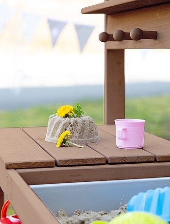 Cocina exterior para niños en madera maciza resistente a la intemperie 'Roba Fun Outdoor+'