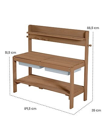 Cocina exterior para niños en madera maciza resistente a la intemperie 'Roba Fun Outdoor+'