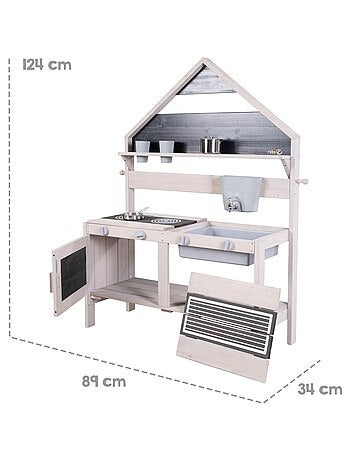 Cocina exterior en forma de casa para niños con accesorios 'Roba'