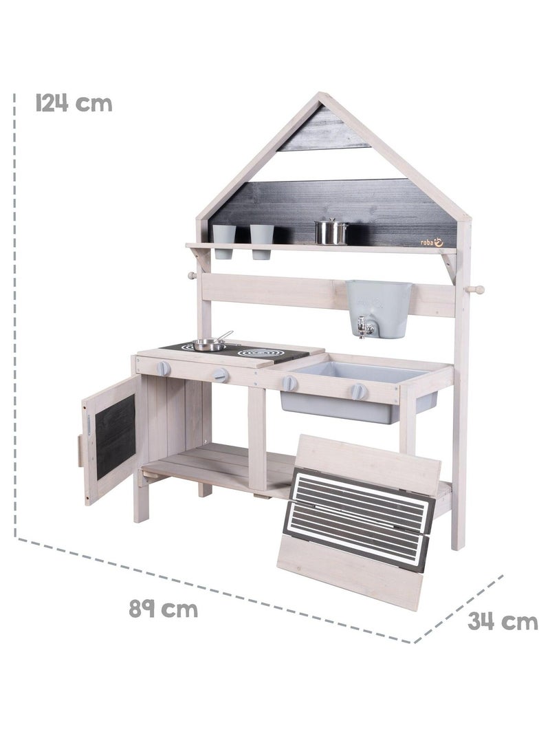 Cocina exterior en forma de casa para niños con accesorios 'Roba' N/D - Kiabi