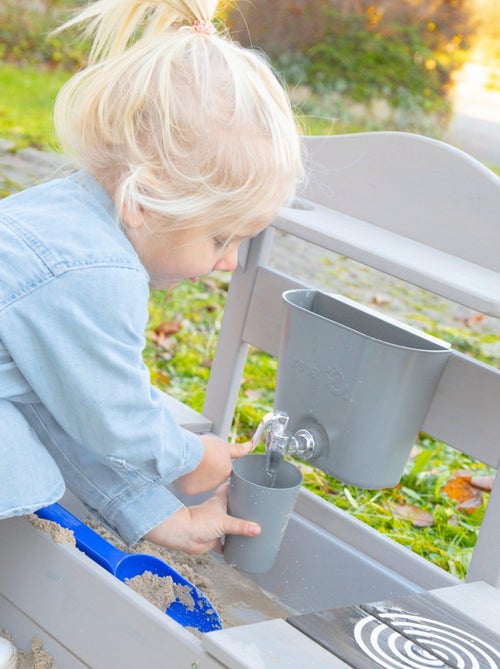 Cocina exterior en madera maciza para niños con accesorios 'Roba Outdoor+' - Kiabi