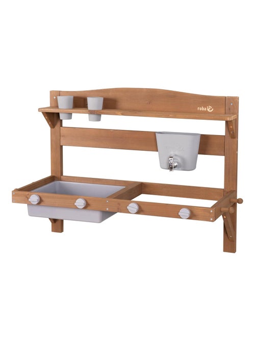 Cocina exterior para niños - cocina colgante en madera maciza 'Roba' - Kiabi