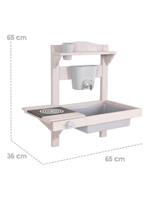 Cocina exterior para niños - mini cocina colgante en madera maciza con accesorios 'Roba' - Kiabi