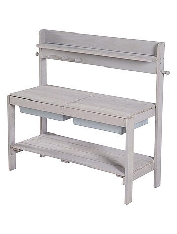 Cocina exterior para niños en madera maciza resistente a la intemperie 'Roba Fun Outdoor+'