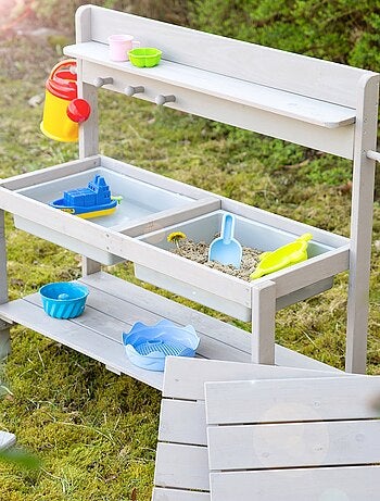 Cocina exterior para niños en madera maciza resistente a la intemperie 'Roba Fun Outdoor+'