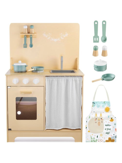 Cocina infantil de madera con LED y accesorios Mamabrum - Kiabi