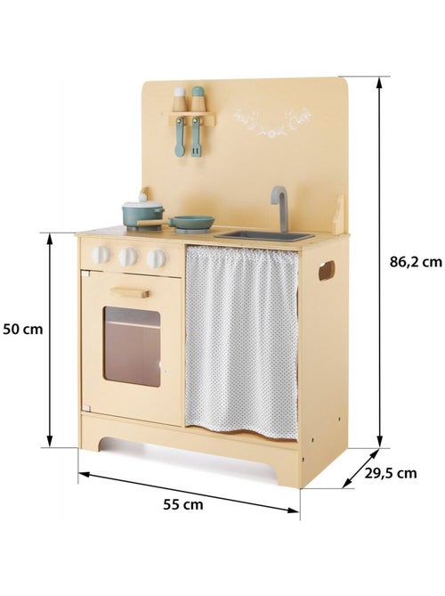 Cocina infantil de madera con LED y accesorios Mamabrum - Kiabi
