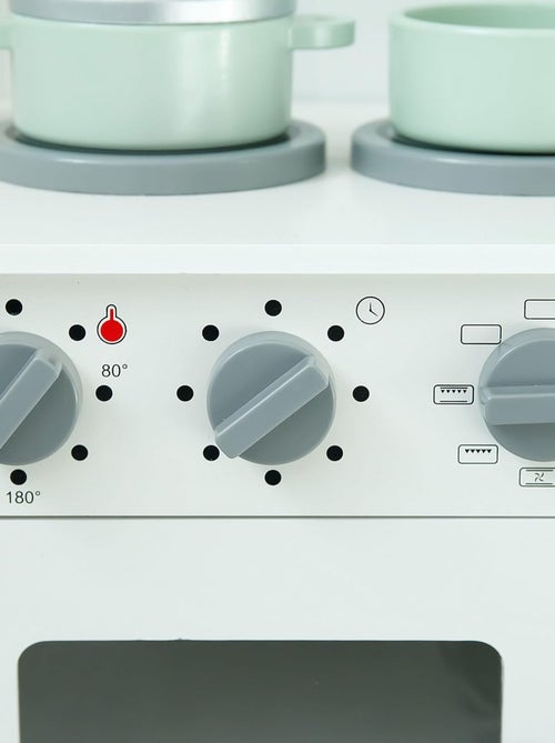 Cocina infantil de madera con microondas y fregadero Mamabrum - Kiabi