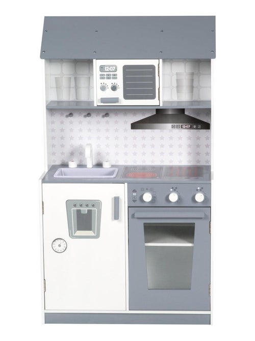 Cocina infantil en madera con cocina y refrigerador para niña y niño 'Roba' - Kiabi