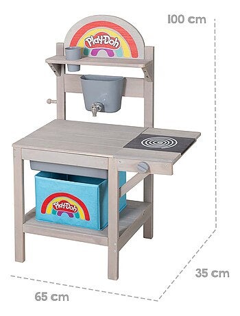 Cocina infantil exterior con kit de plastilina y accesorios 'roba x Play-Doh'