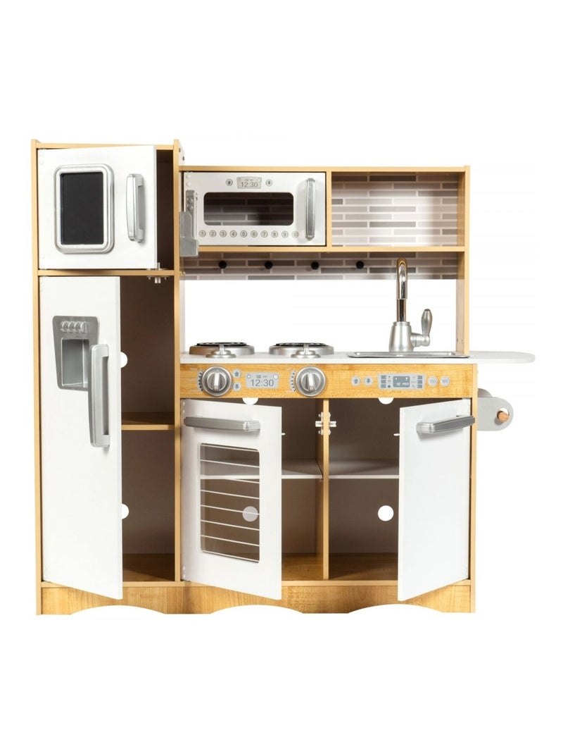 Cocina infantil XXL de madera con LED y nevera Mamabrum N/D - Kiabi