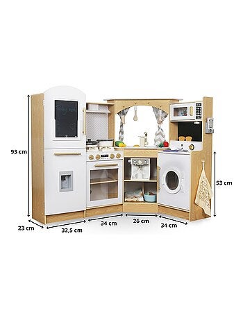 Cocina interactiva de madera con led y café mamabrum