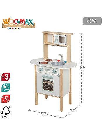 Cocinita de madera con utensilios WOOMAX