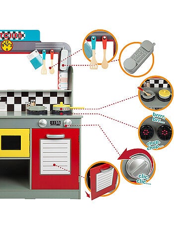 Cocinita de madera y bar retro woomax