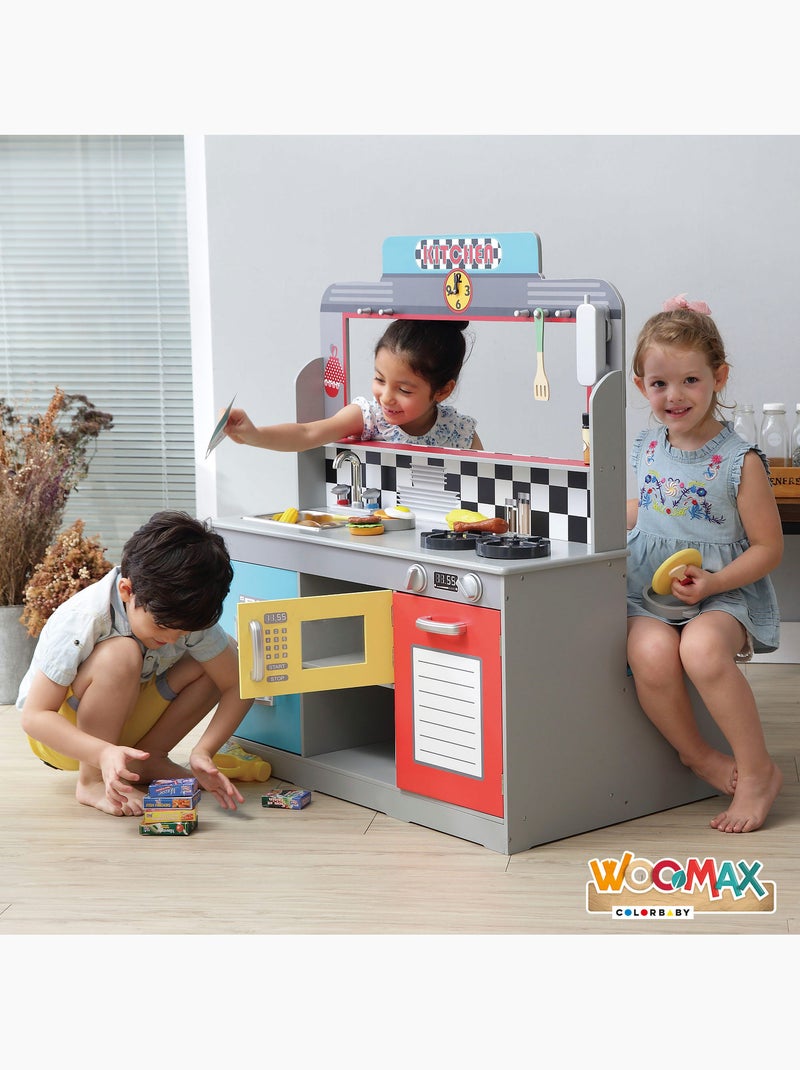 Cocinita de madera y bar retro woomax N/D - Kiabi