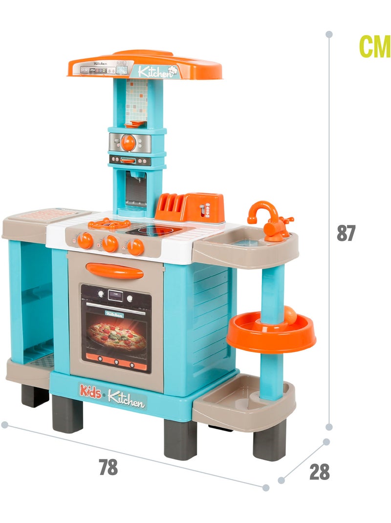 Cocinita eléctrica c/luz, sonido y accesorios 78x28x87 cm my home N/D - Kiabi
