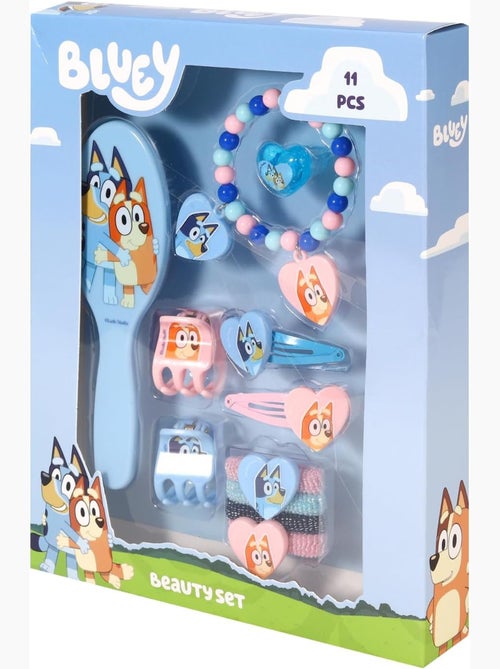 Cofre cabello niño Bluey : 11 accesorios pinzas, elásticos - Kiabi