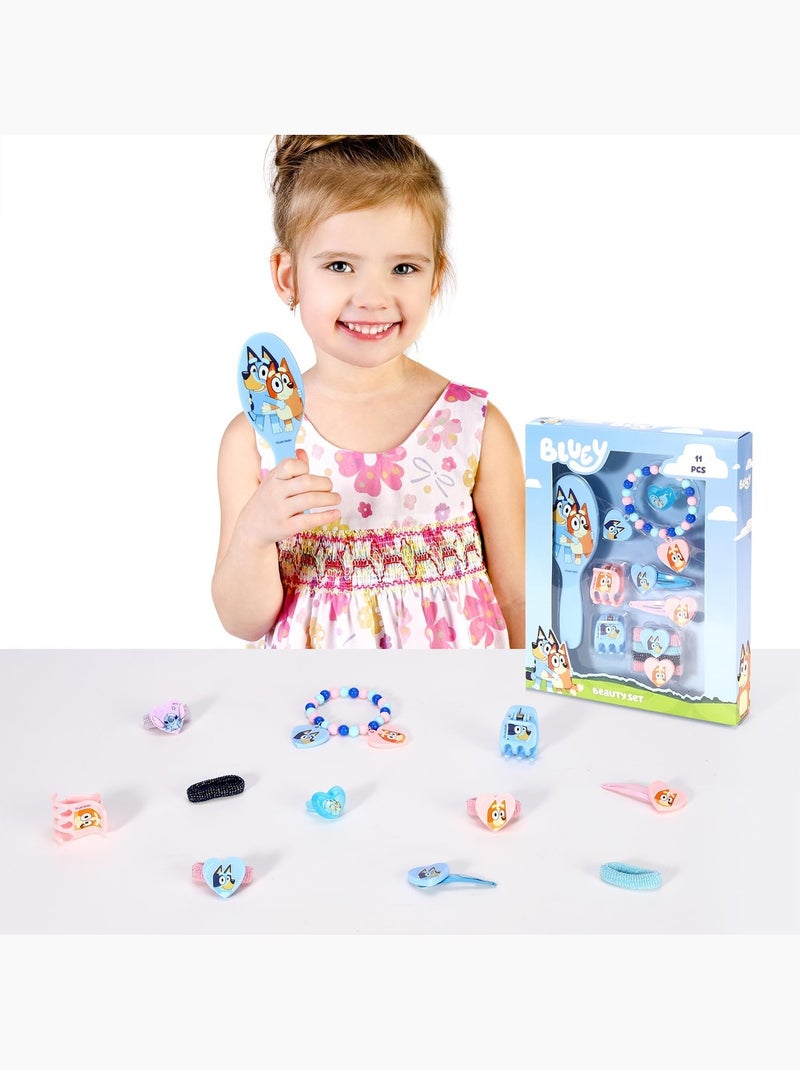 Cofre cabello niño Bluey : 11 accesorios pinzas, elásticos Multicolor - Kiabi