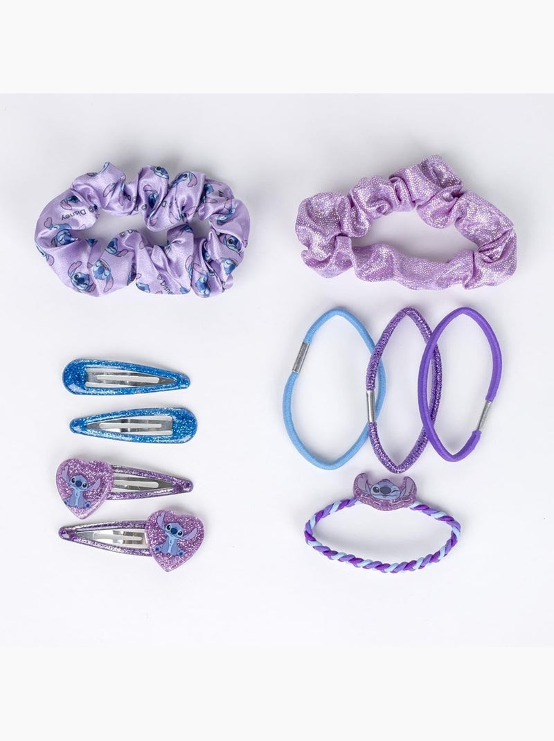 Cofre cabello niño Stitch azul y violeta : 10 accesorios Multicolor - Kiabi