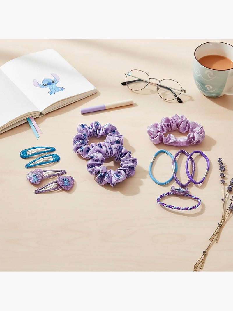 Cofre cabello niño Stitch azul y violeta : 10 accesorios Multicolor - Kiabi