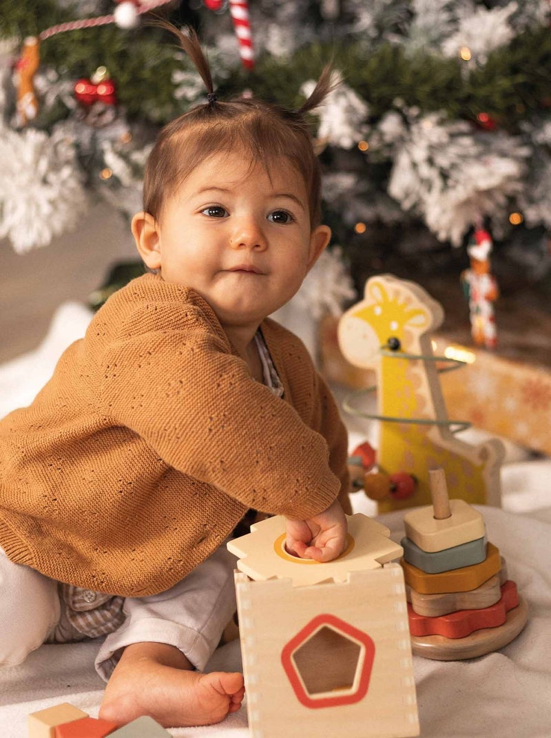 Cofre de 3 juguetes de estimulación de madera Multicolor - Kiabi