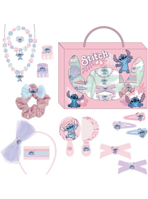 Cofre de cabello niño Stitch: 21 accesorios de peinado y joyas - Kiabi