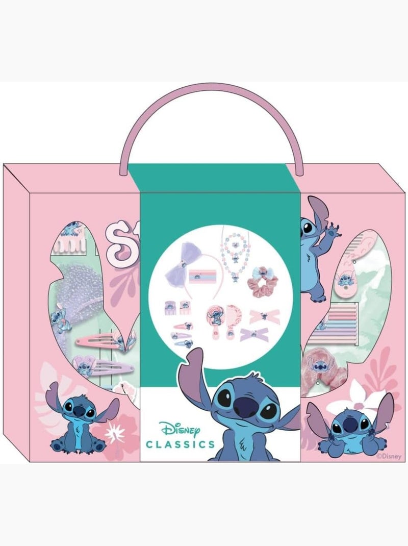 Cofre de cabello niño Stitch: 21 accesorios de peinado y joyas Multicolor - Kiabi