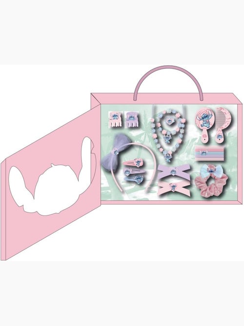 Cofre de cabello niño Stitch: 21 accesorios de peinado y joyas - Kiabi