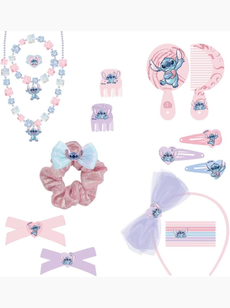 Cofre de cabello niño Stitch: 21 accesorios de peinado y joyas Multicolor - Kiabi