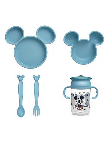 Cofre de vajilla de aprendizaje Thermobaby Mickey antidesbordes 360°