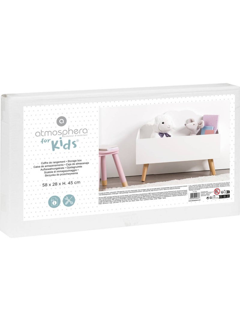 Cofre infantil douceur nube blanca 58x28cm Blanco - Kiabi