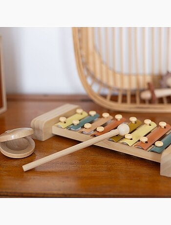 Cofre musical de madera para bebé