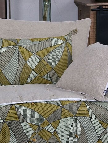 Cojín abejorro de lino y algodón