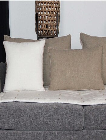 Cojín abejorro de lino y algodón