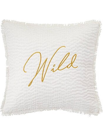 Cojín bordado wild blanco 45x45cm