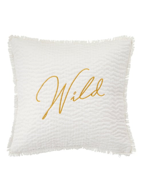 Cojín bordado "Wild Romance" - Kiabi