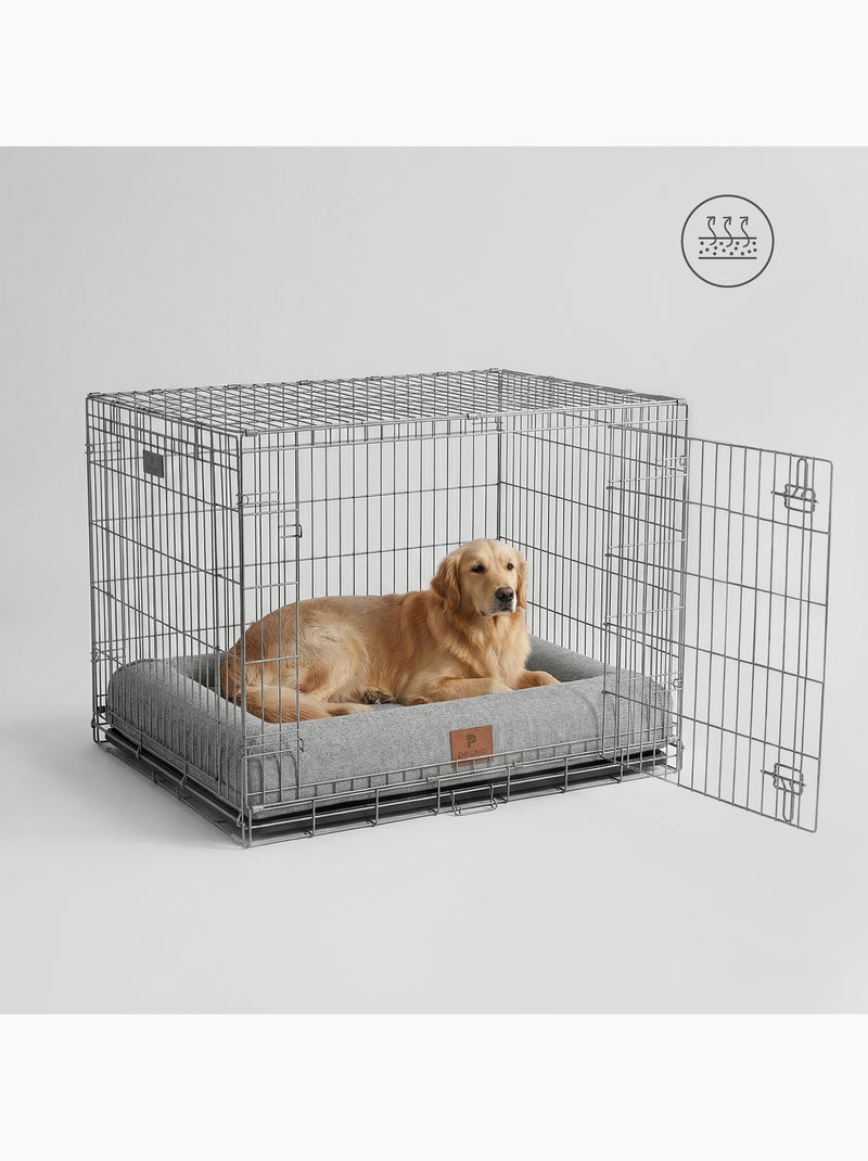 Cojín cesta para perro PELUVIO Kibi - Antideslizante - Espuma viscoelástica Gris - Kiabi