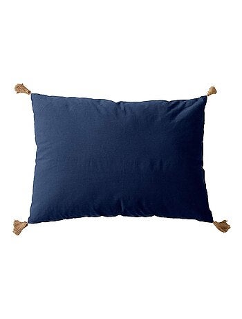 Cojín con borlas de yute