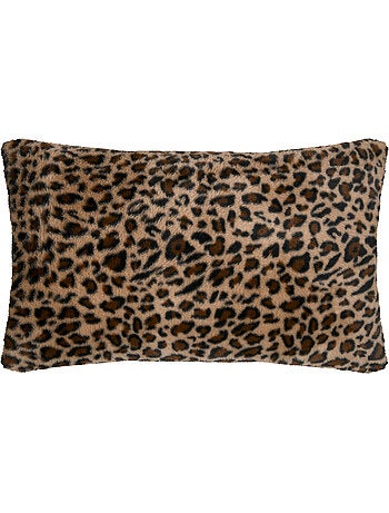 Cojín con estampado de leopardo