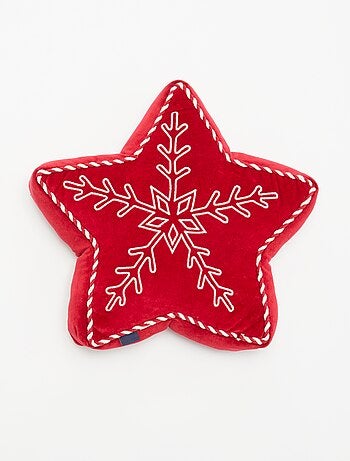 Cojín con forma de estrella de Navidad