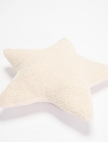 Cojín con forma de estrella de punto de rizo