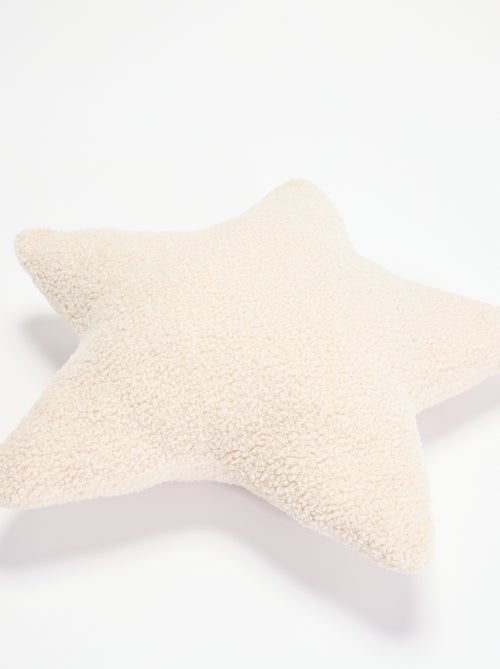 Cojín con forma de estrella de punto de rizo - Kiabi