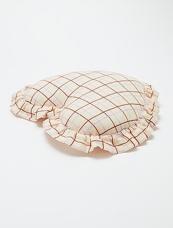 Cojín corazón en gasa de algodón (50 x 45 cm)