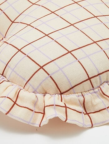 Cojín corazón en gasa de algodón (50 x 45 cm)