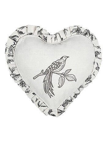 Cojín corazón estilo campestre chic