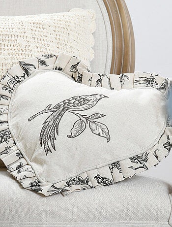 Cojín corazón estilo campestre chic