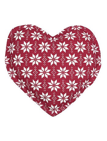 Cojín corazón estilo chalet tradicional