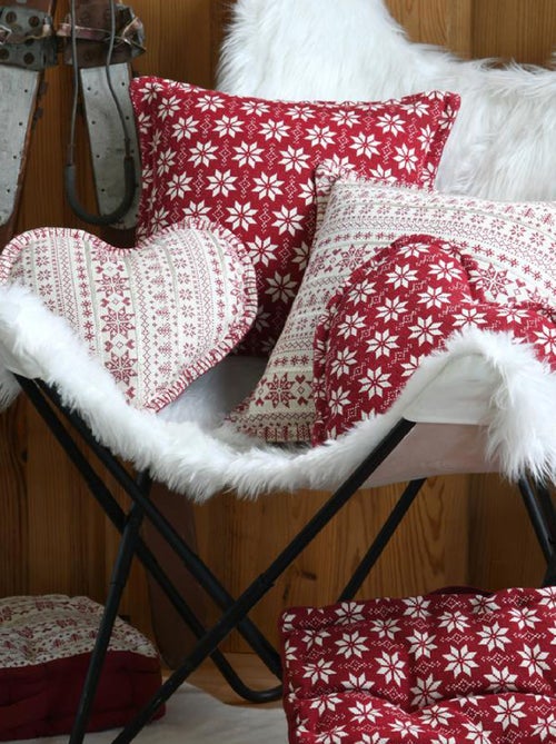 Cojín corazón estilo chalet tradicional - Kiabi