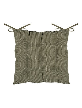 Cojín cuadrado para silla en pana