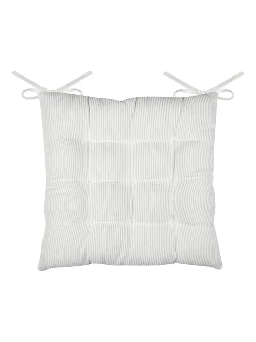 Cojín cuadrado para silla en pana - Kiabi